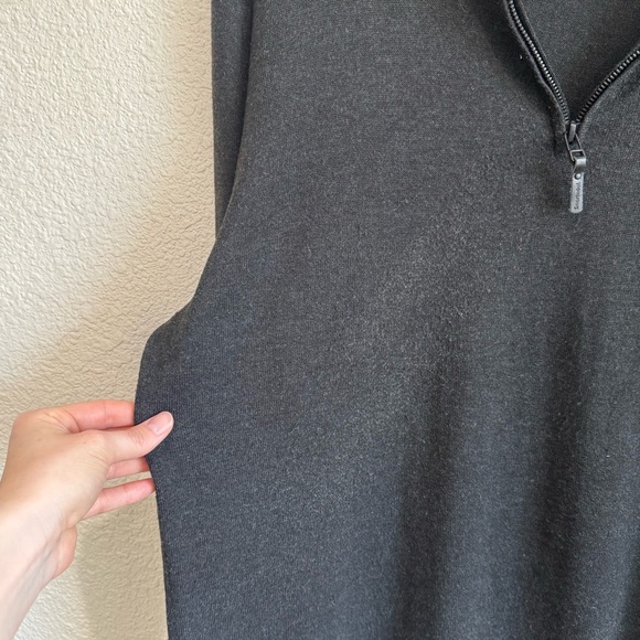 Smartwool Men's XL Sparwood Half Zip Sweater Black Layering Gorpcore Minimal - Picture 10 of 11